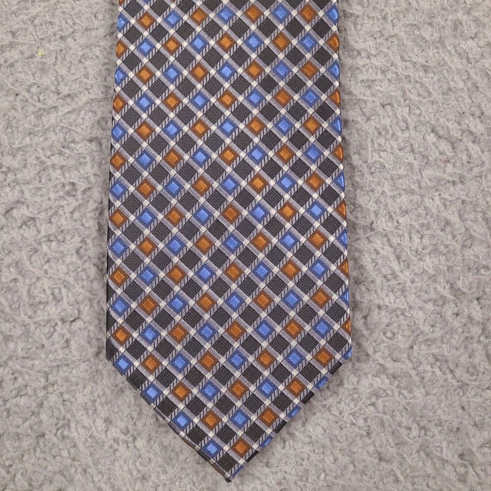 Bill Robinson Tie Necktie‎ Mens Diamond Black Blue Orange Handmade Designer